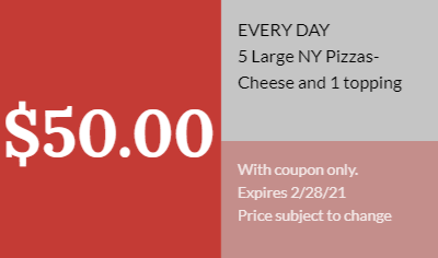 Coupons | Crazy Oven | Erie, PA